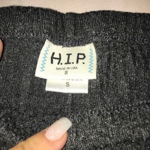 H.I.P Gray Flared Thermal Pants